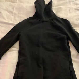 Black turtleneck sweater